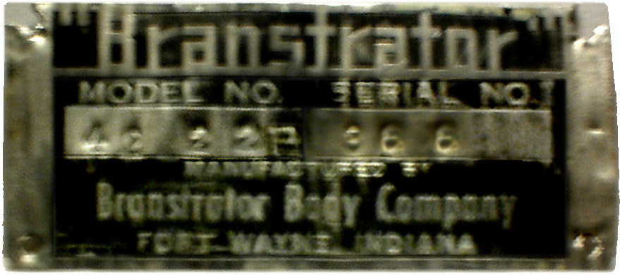 Tag on Branstrator Trailer
