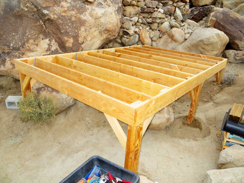 Framing Our Raised Shed Platform