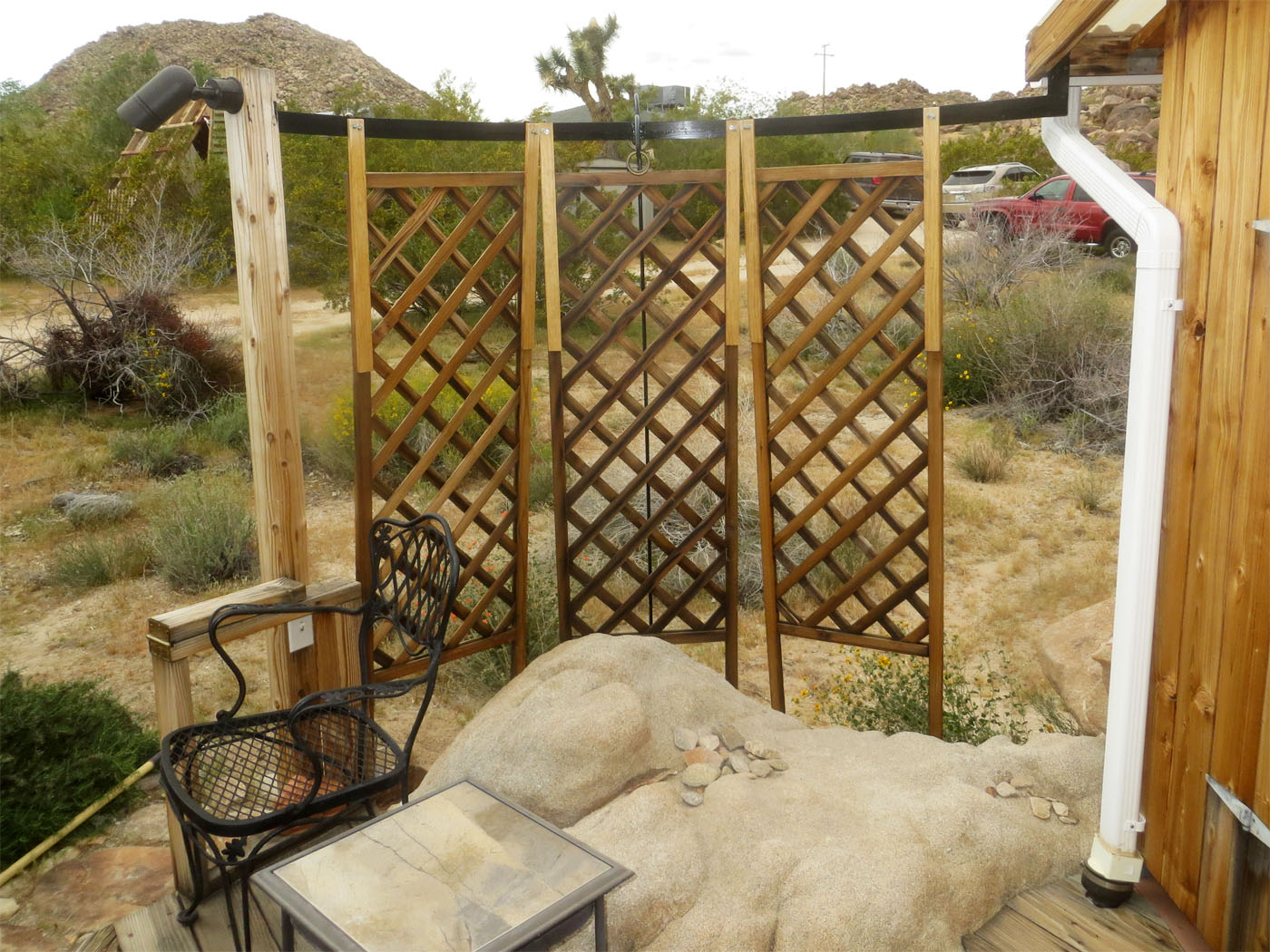 Hanging The Trellis Panels With Liberty Zinc Hooks