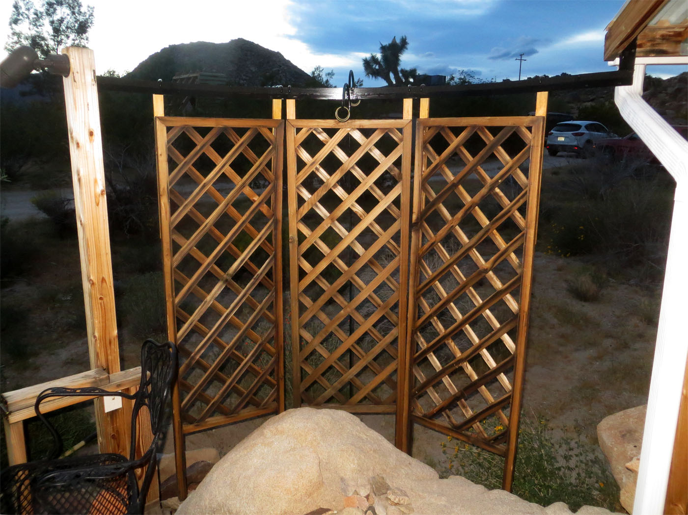 Hanging The Trellis Panels With Liberty Zinc Hooks
