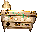 Hand Painted Shelving Unit