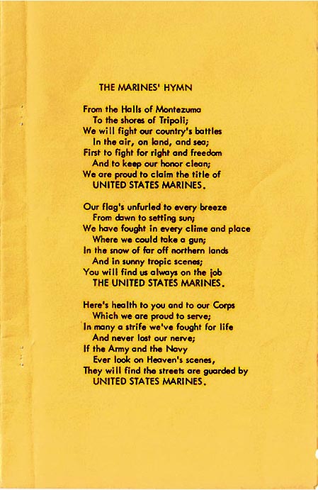 The Marine Corps Hymn