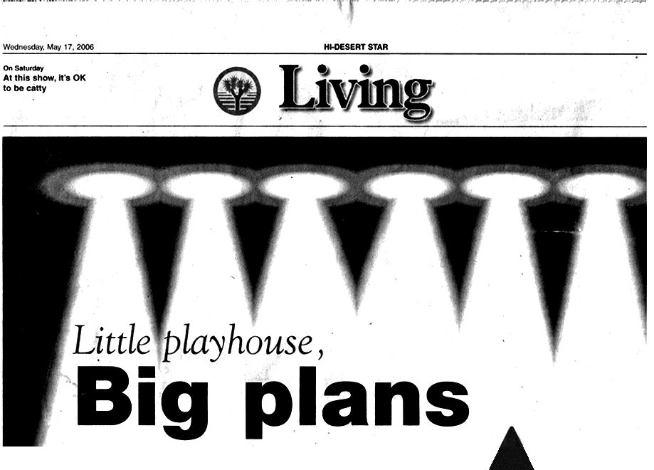 Jean Davis & Jarrod Radnich at the Hi-Desert Playhouse in Joshua Tree