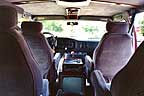 The Dodge van interior ...