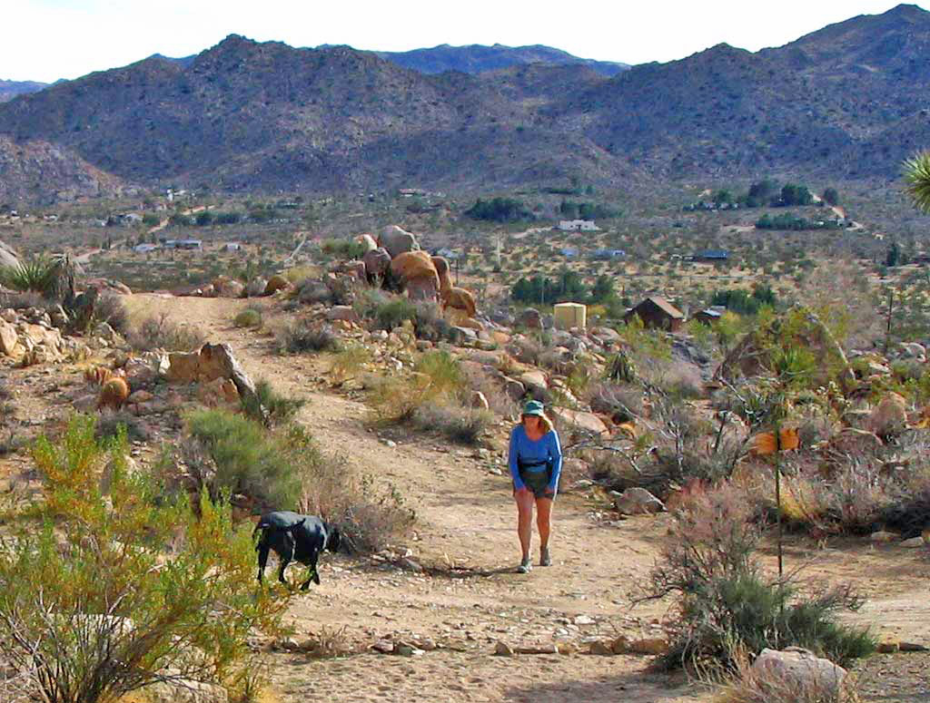 Molly and Eileen south of Joshua Tree