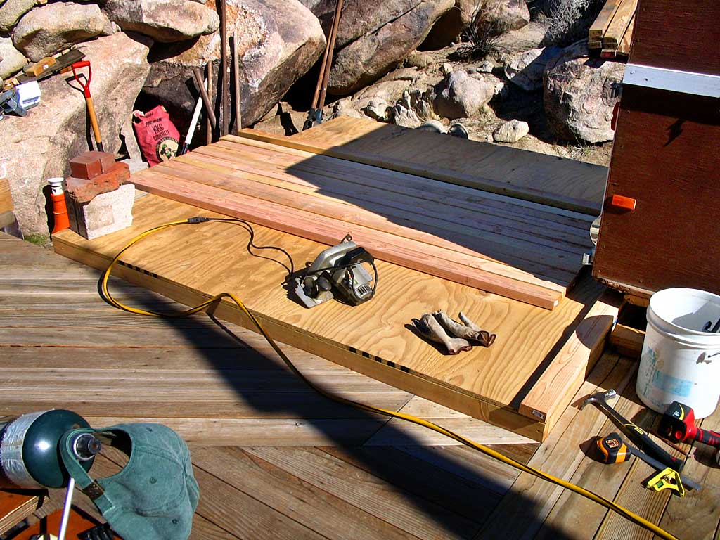 Framing the rear wall