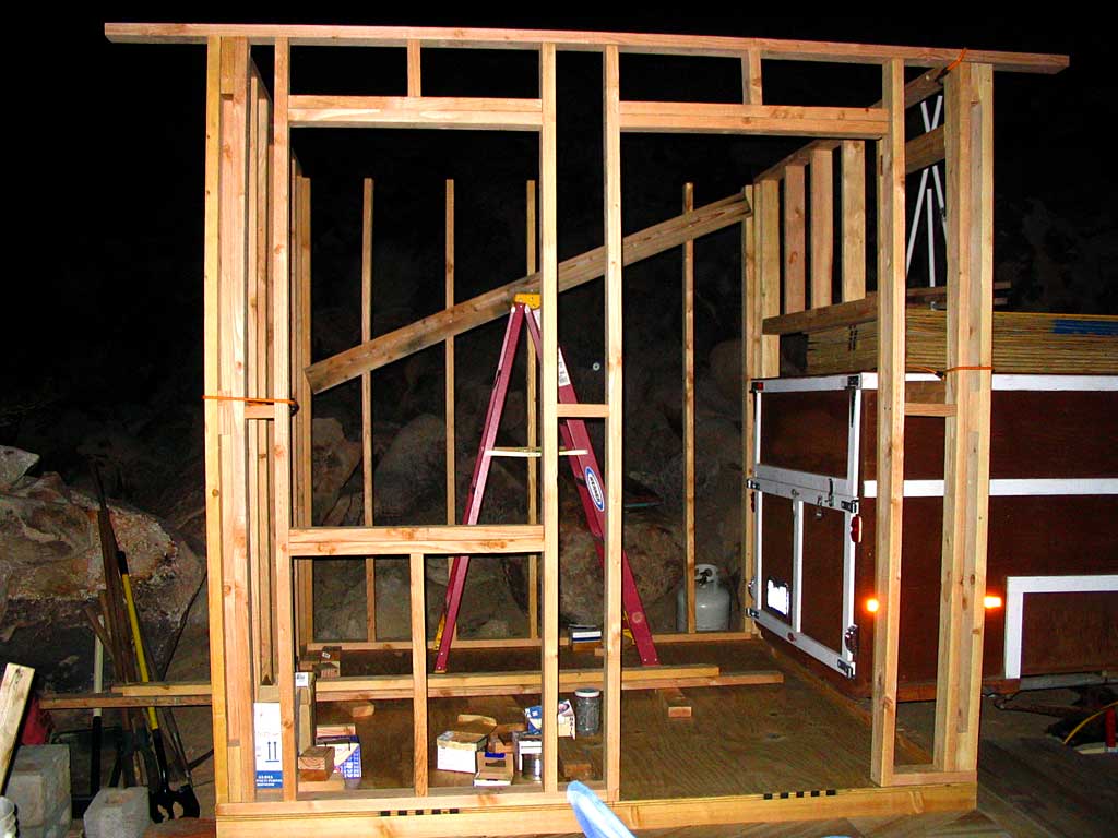 Framing the front wall