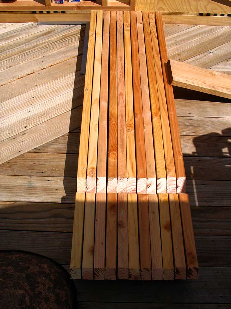 The rafters are measured and cut