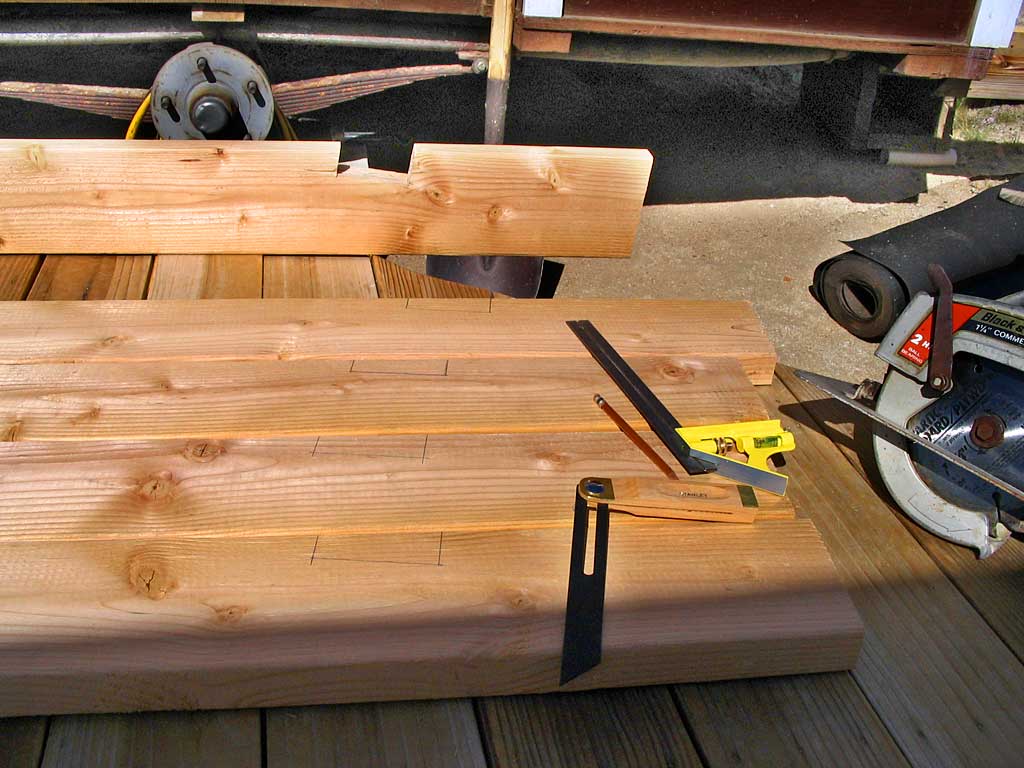 Rafters for the dormer