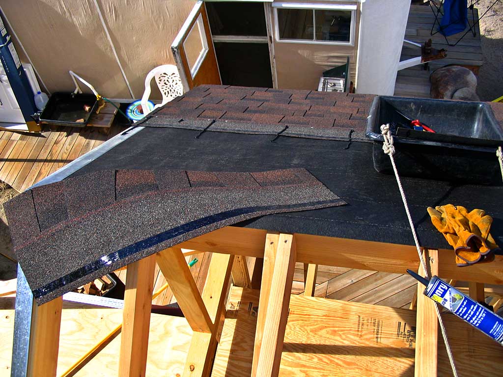 Shingling the roof to handle high winds