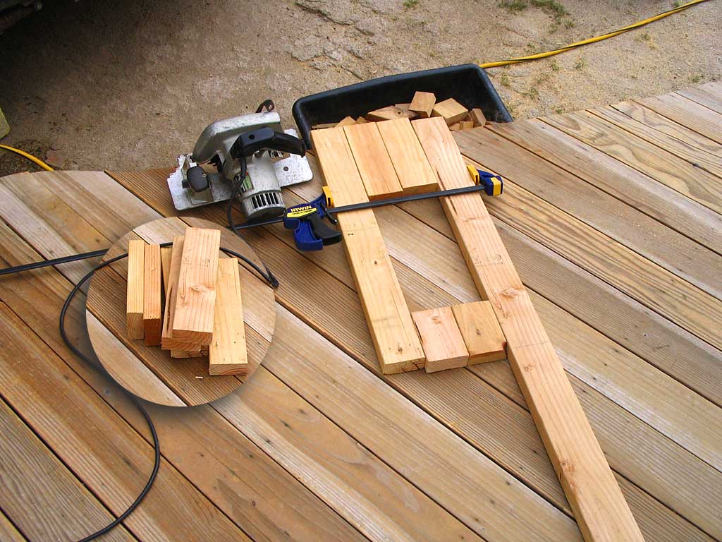 Cutting wall stud spacers