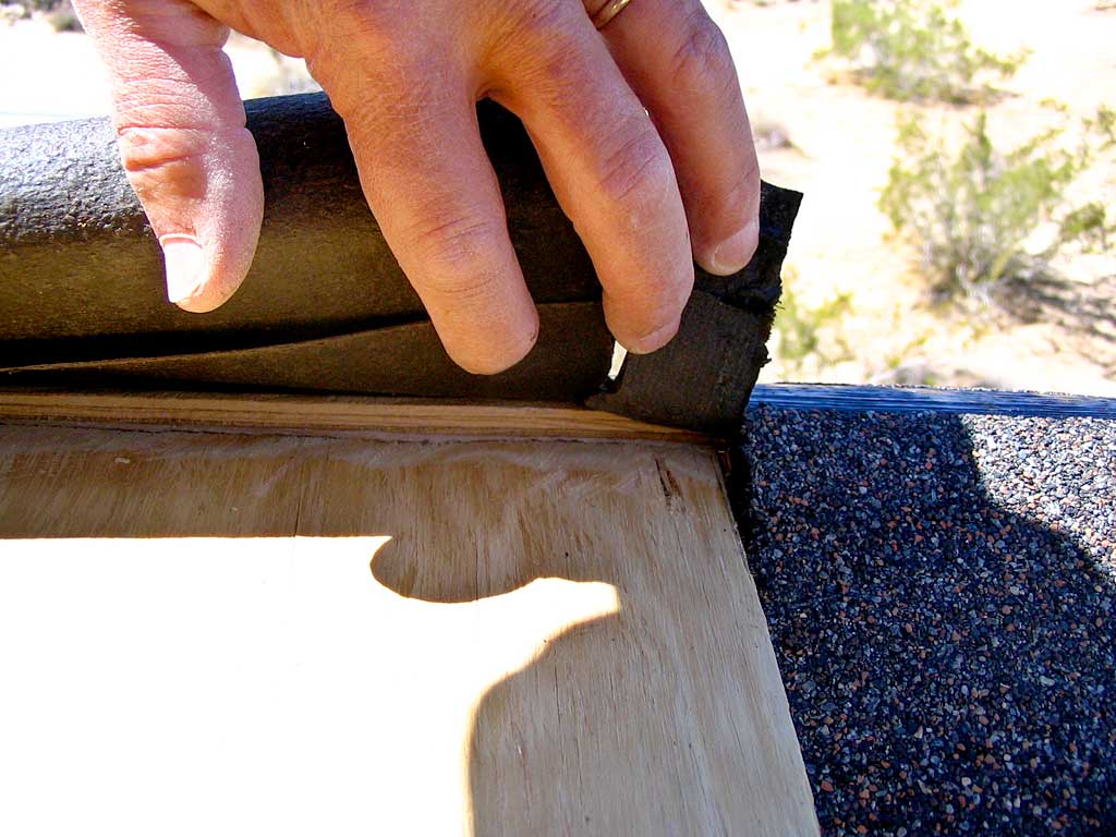 Fitting the dormer roof