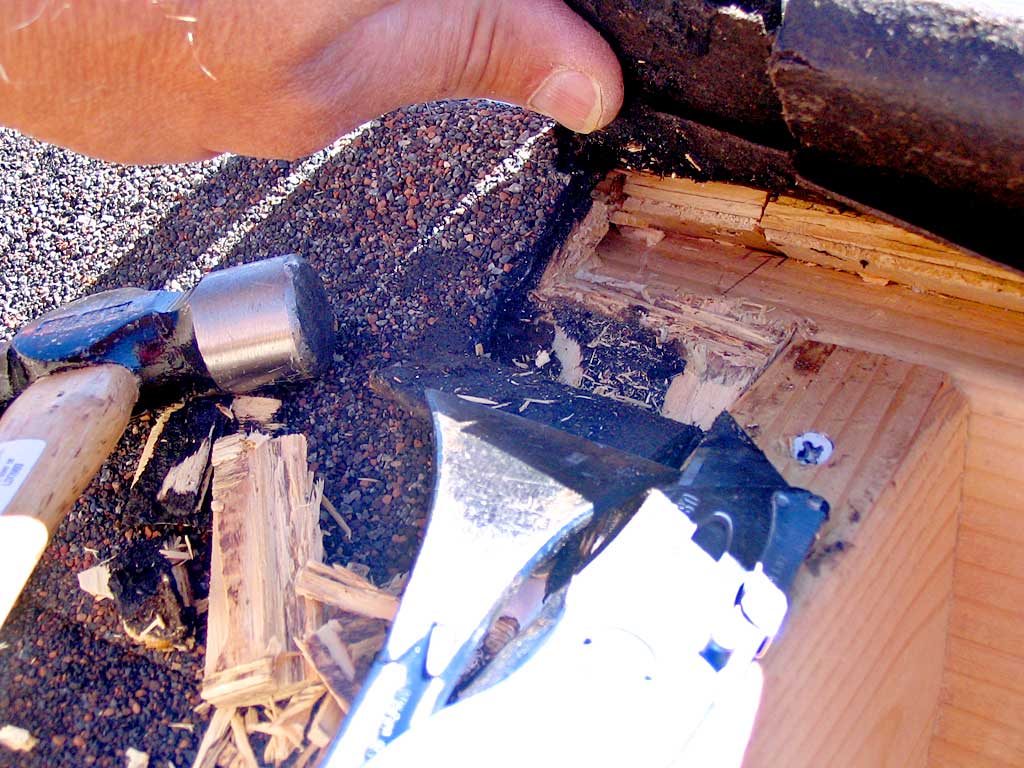 Cutting In To Accomodate The Dormer Roof Overhang