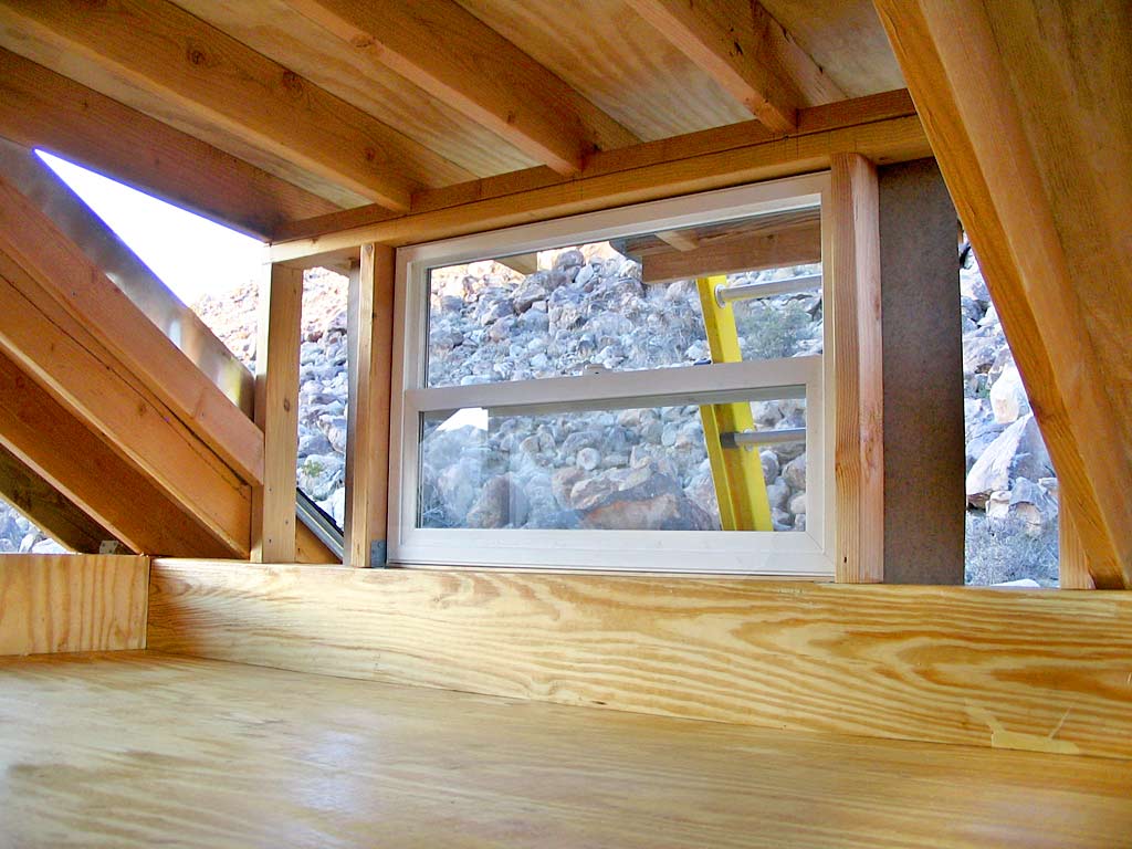 The dormer window inside