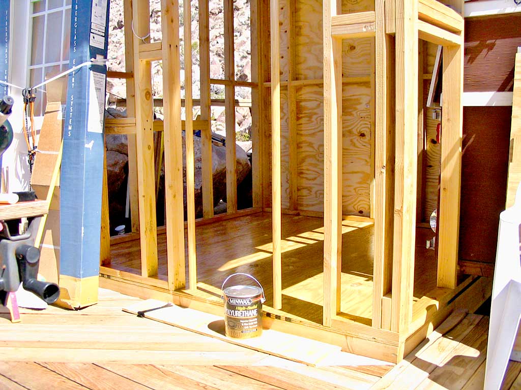 Urethaned the floor and the 2 hanging poles