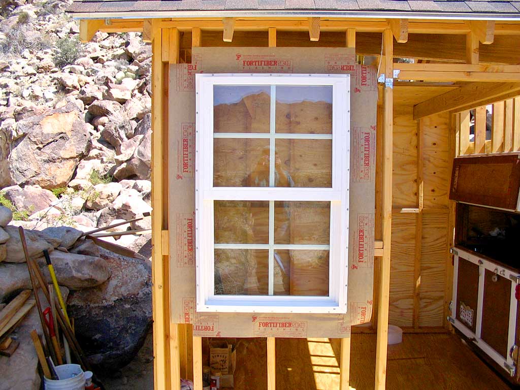 Nailed on the window