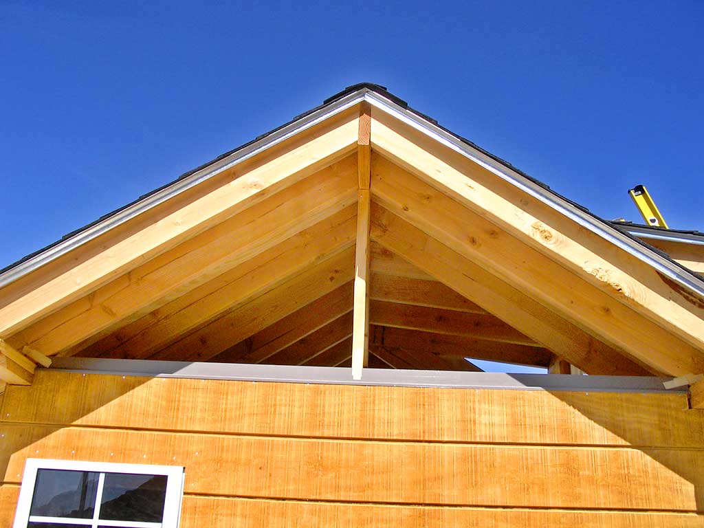 Z-flashing stops the rain from penetrating between panels