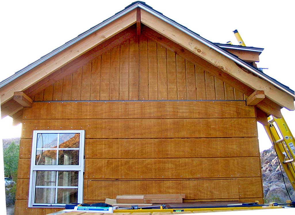 The south end eve is paneled