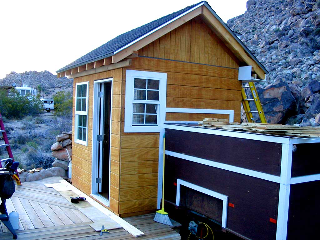 Attached a 2x4 nail board to hold the front soffit