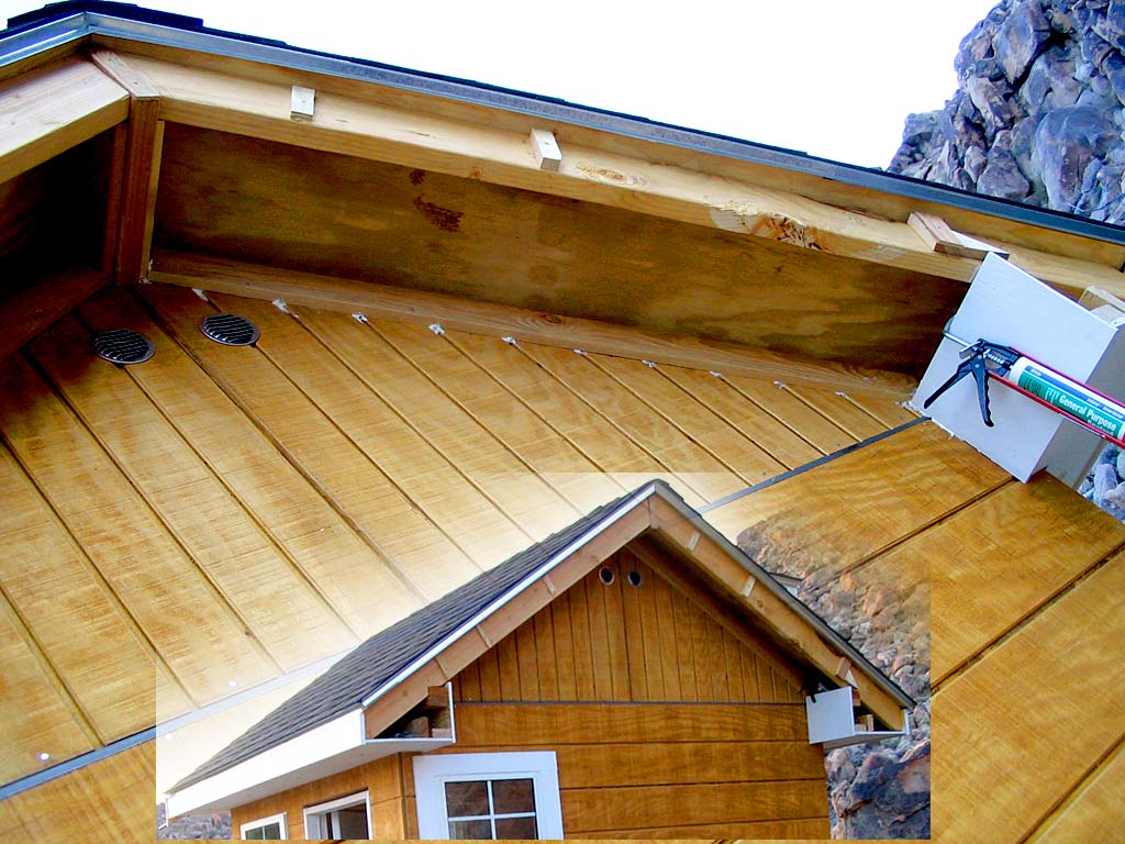 The shims will put the rake boards even with the roof's edge