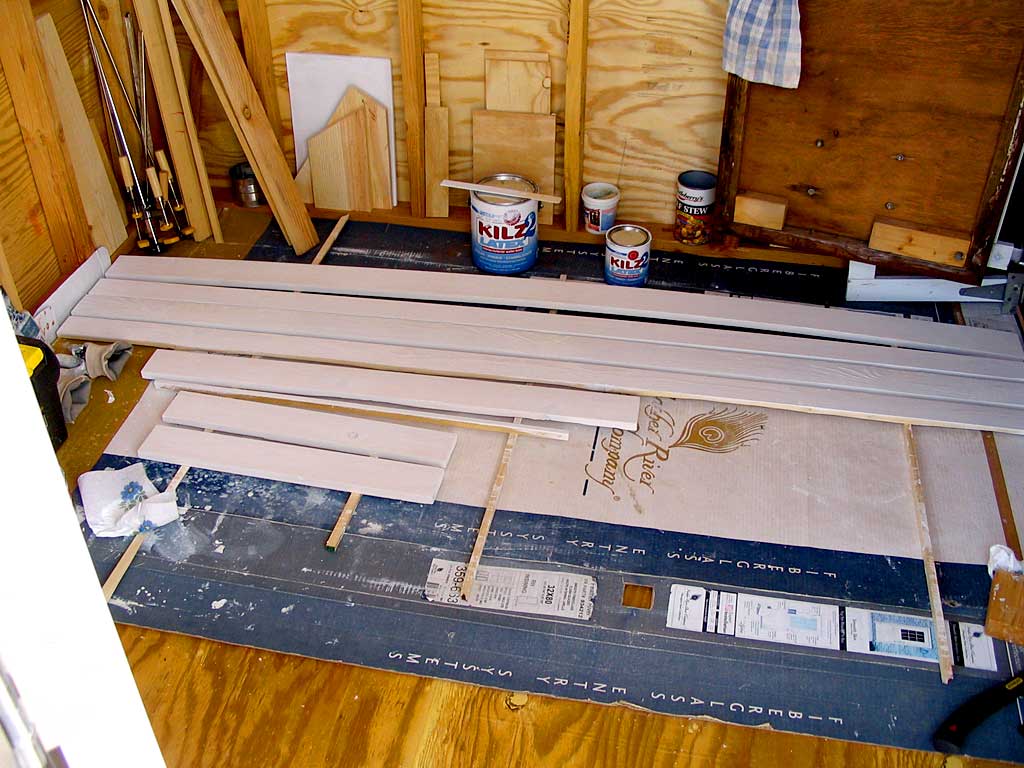 Priming the corner and dormer window trim