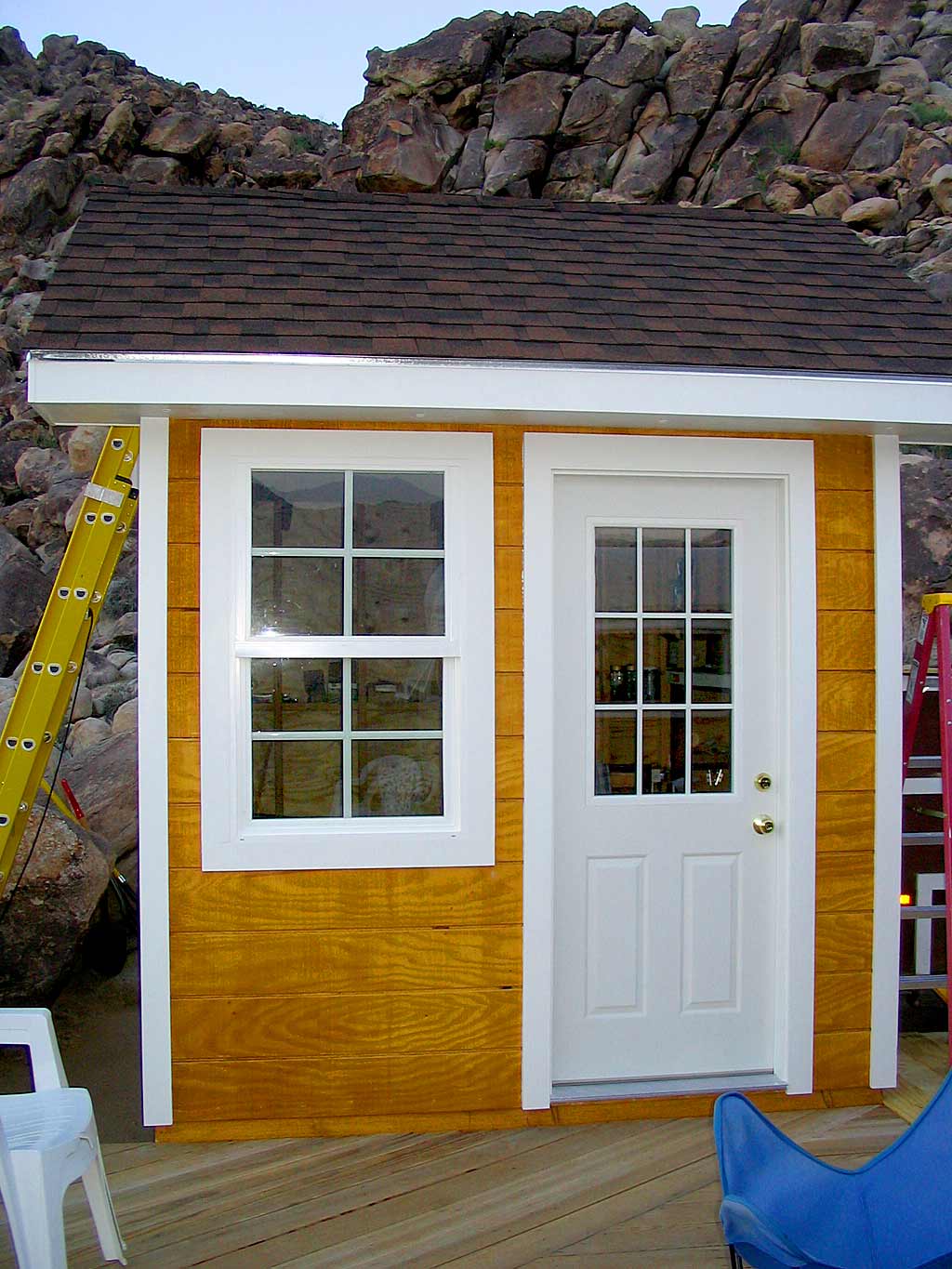 All front trim has received a top coat and is done