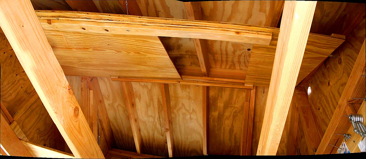 The dormer wall hinged out and up