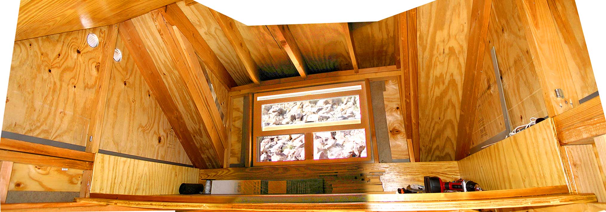 A composite of the entire dormer