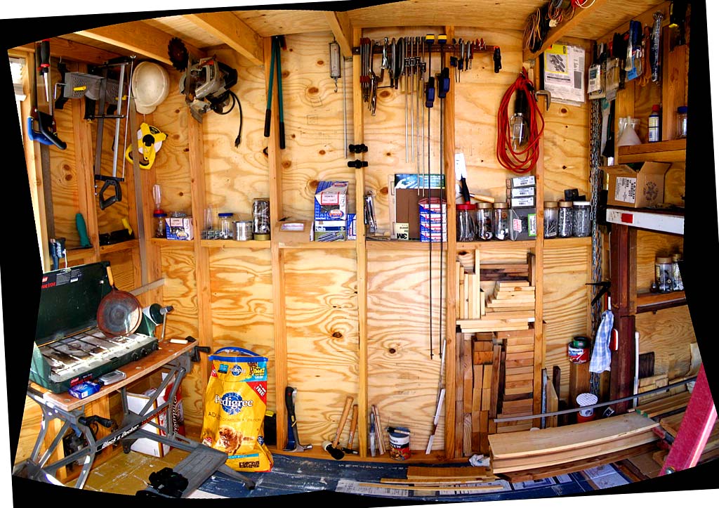 A composite of the east side interior