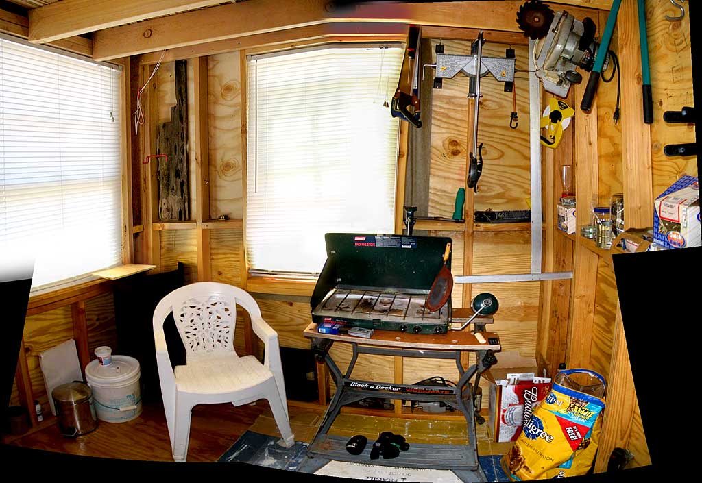 A composite of the north side interior