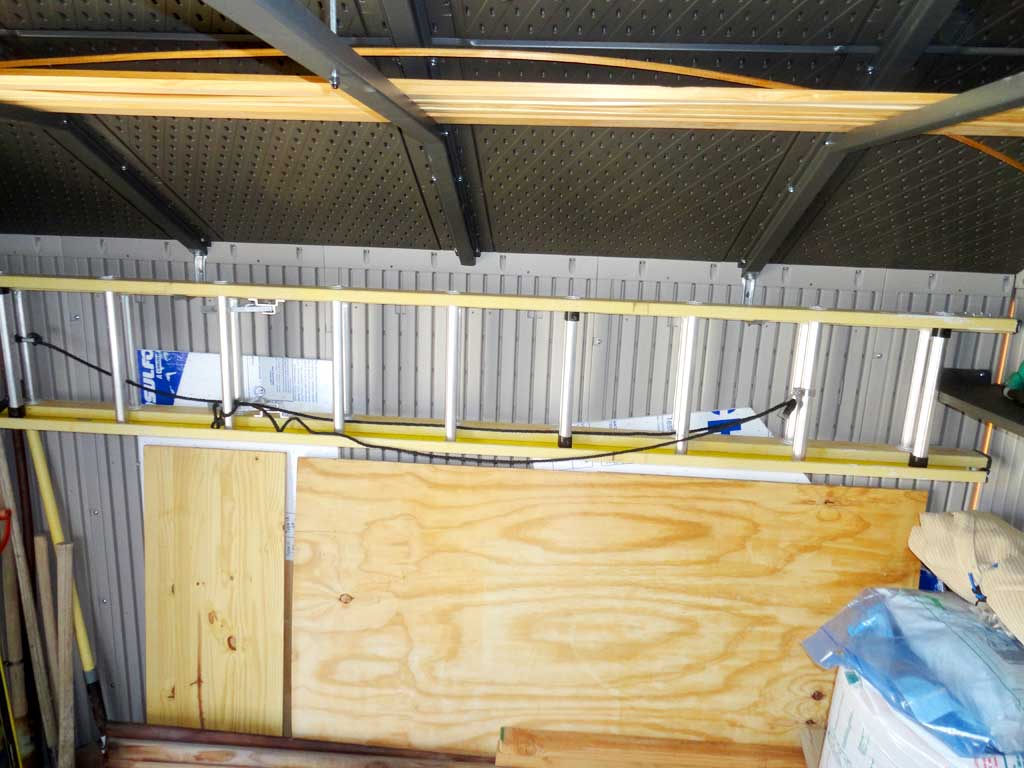 Adding Ladder Hangers To The Lifetime Shed