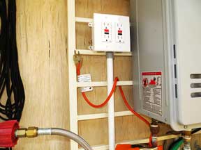 Preparing To Plug A Heat Tape Into A GFCI Outlet