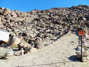 A No Trapping Sign Near Our SW Corner