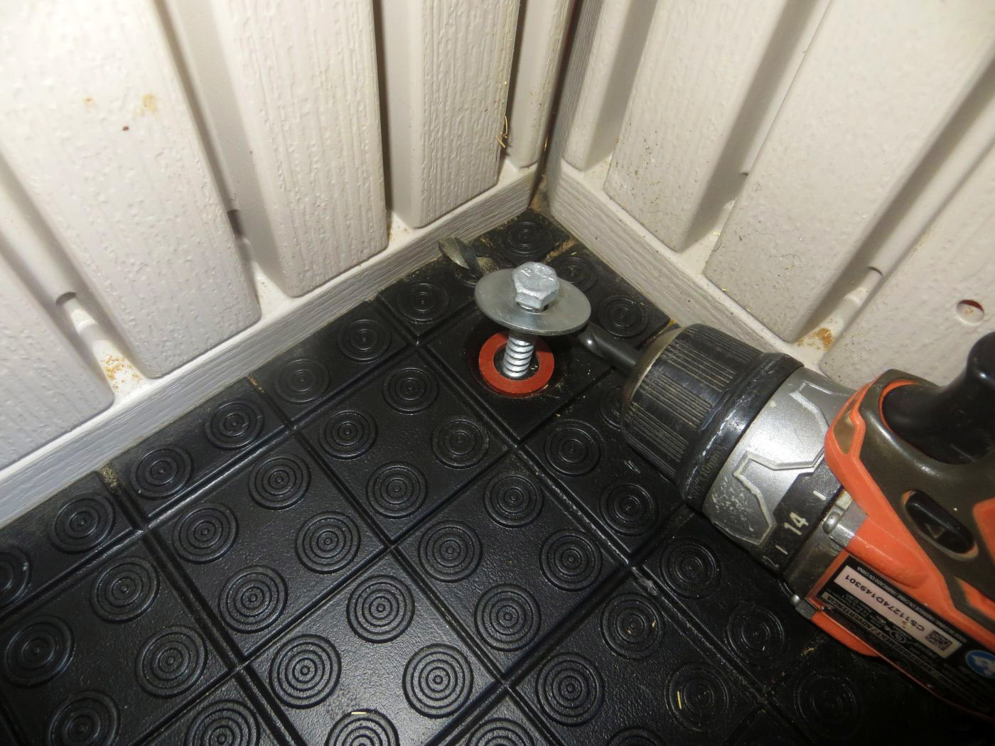 Lag Screw Anchors Our Lifetime Shed To The Platform