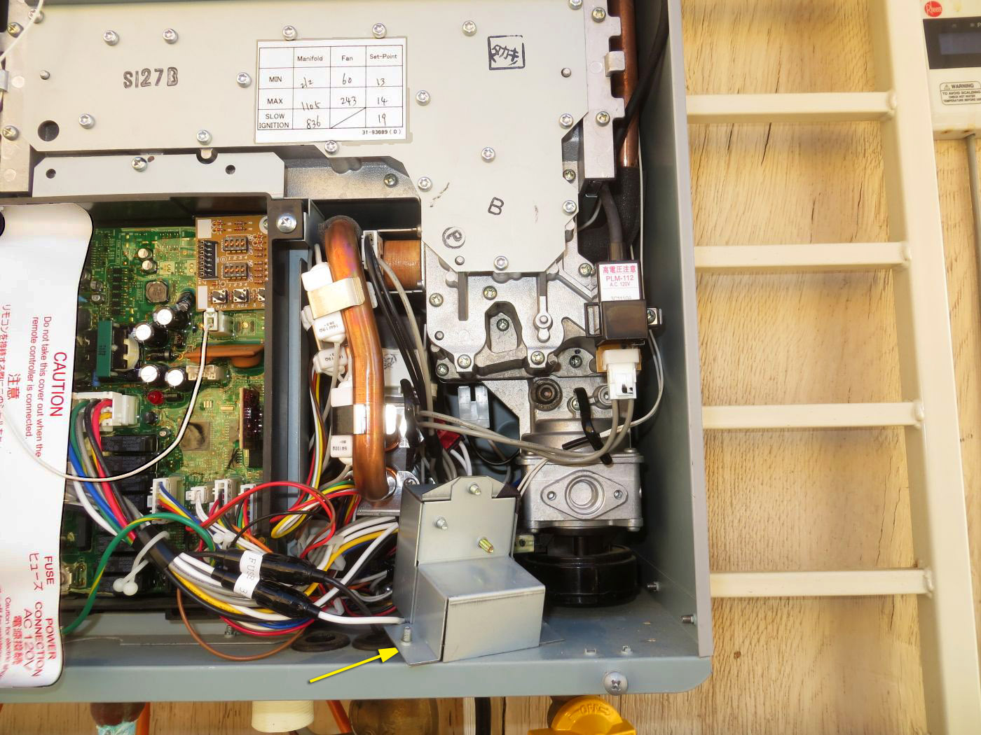 Rheem RTG64XLP Tankless Water Heater Power Box Is Loose