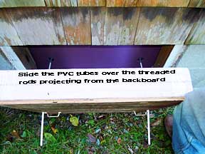 Installing the cottage crawlspace insulating block