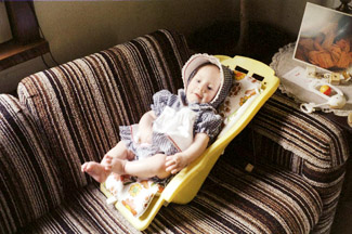 Darby Blakeman, the newborn. Monmouth Junction, NJ. Maybe May, 1978